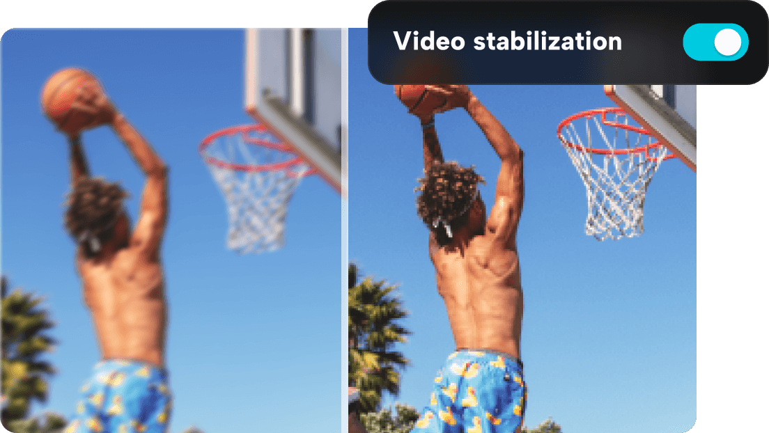 Stablize video in one click with advanced algorithm