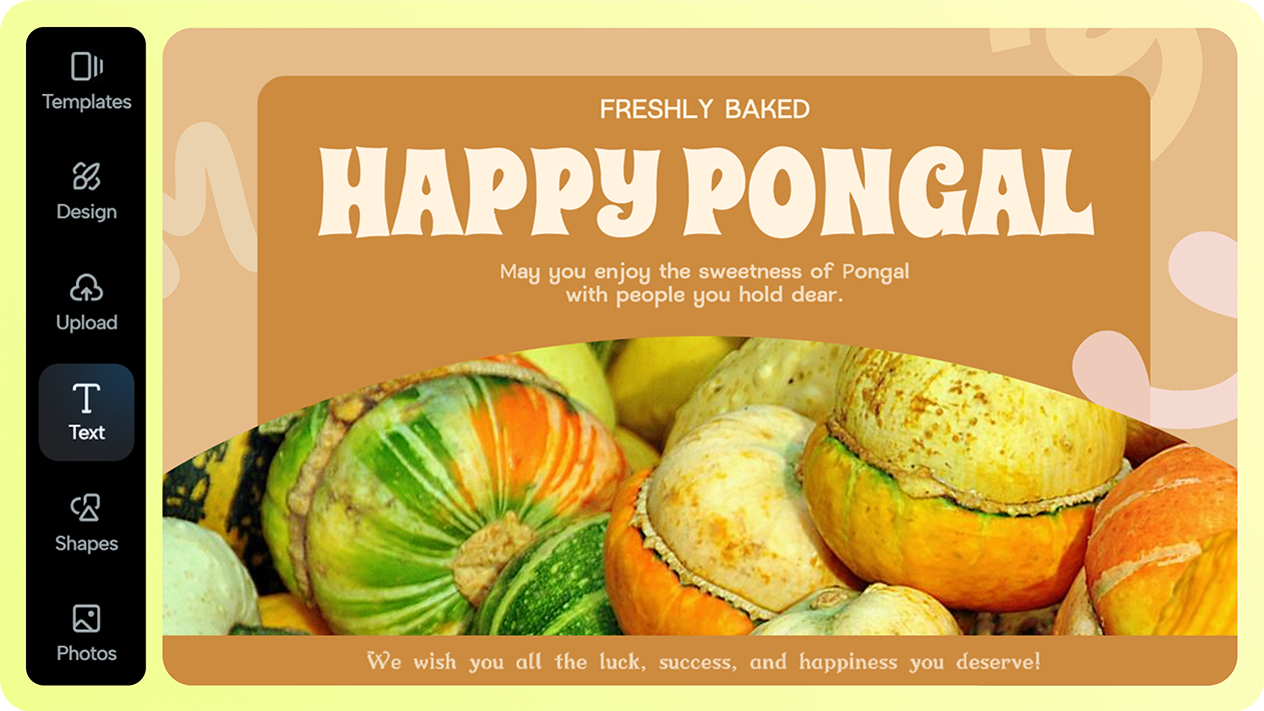Create a traditional pongal card.png