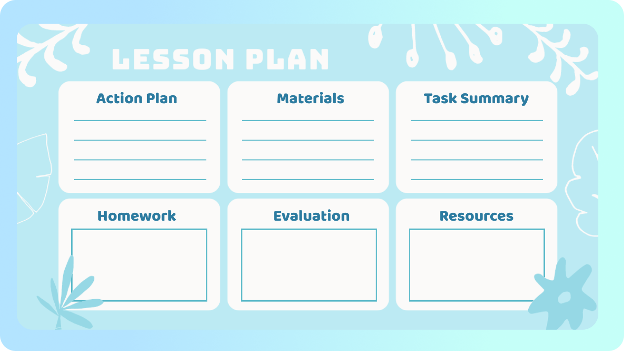 Create math and numeracy lesson plans