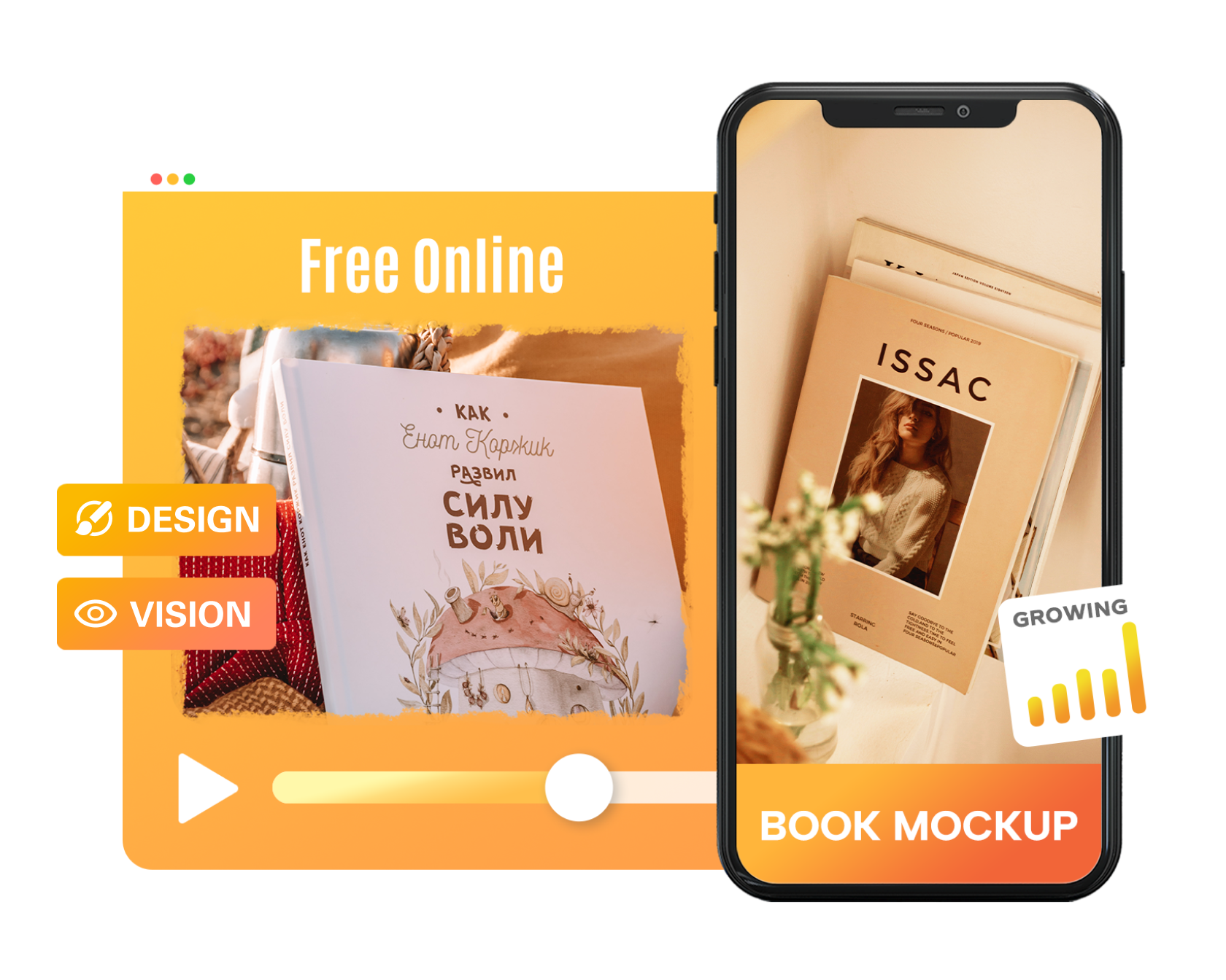 Gerador de mockup de livros instantâneos - Criador de capa de ebook gratuito