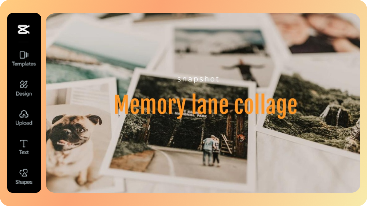 Create memory lane collage