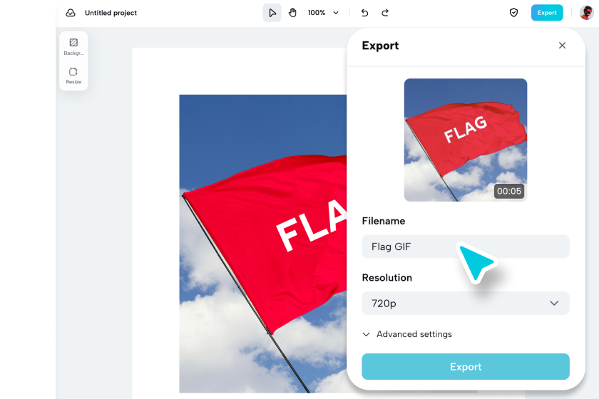 Flag GIF Maker: Design personalizado em 3 etapas