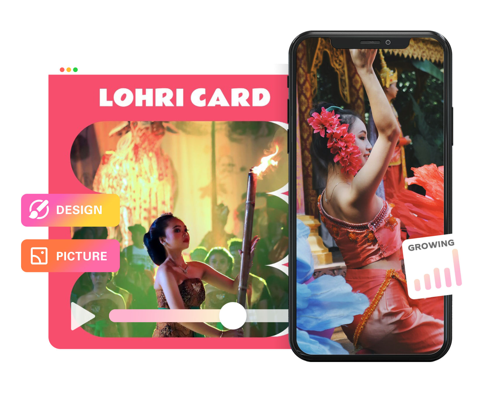 Lohri Card Maker for Free