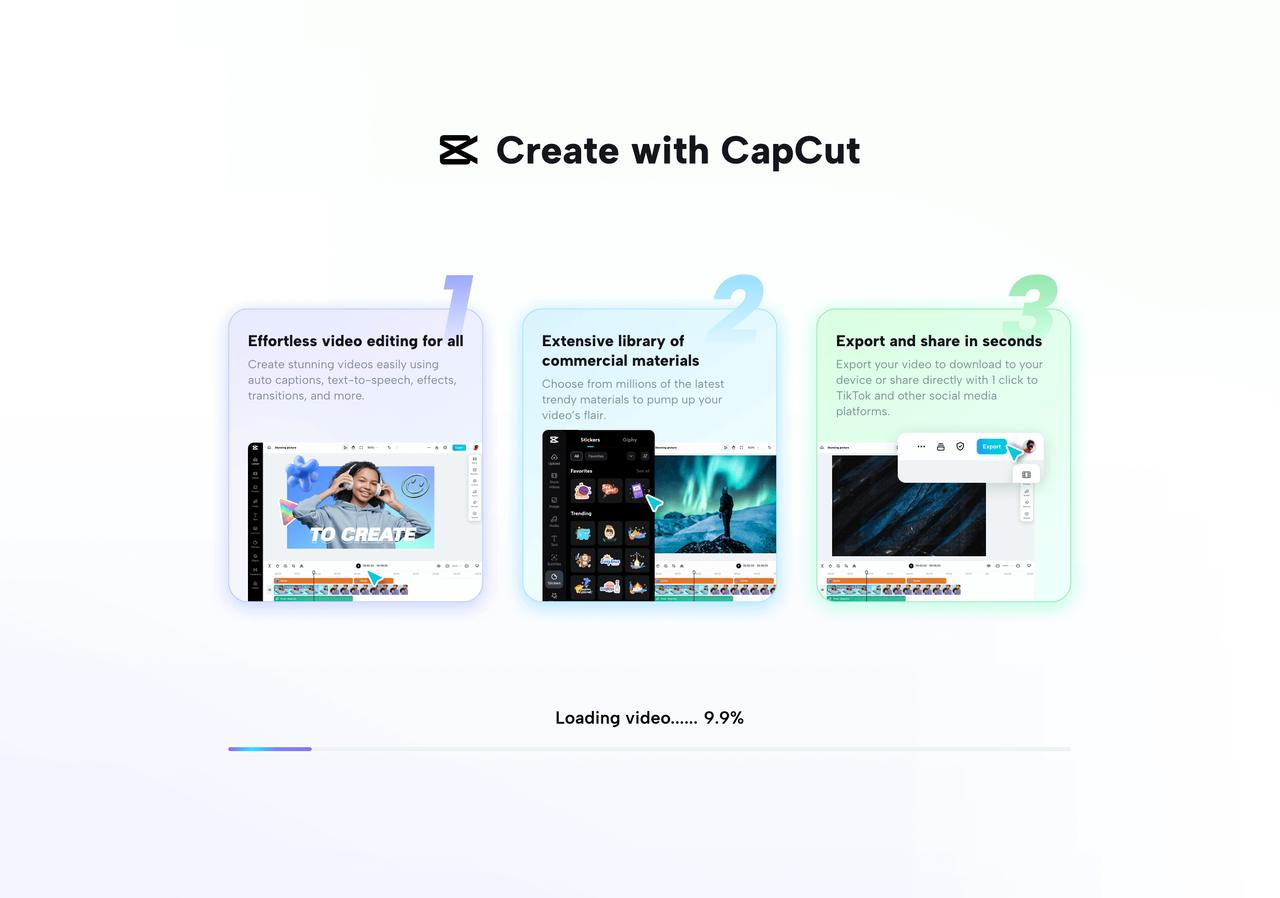 create the video with CapCut