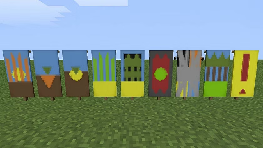 craft banner using minecraft