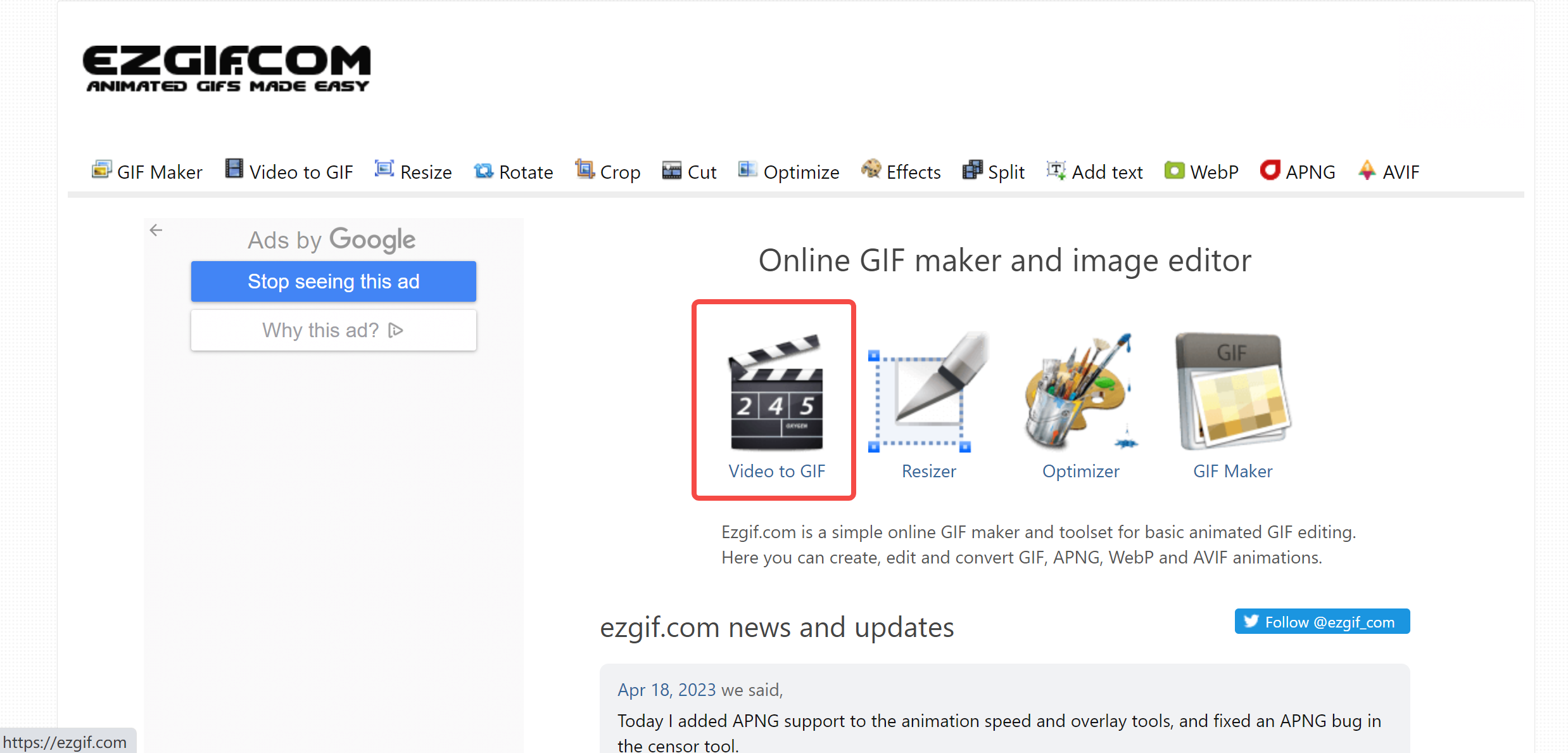GIF Editor: How to Make Animated GIF Images online from  Video[2023]