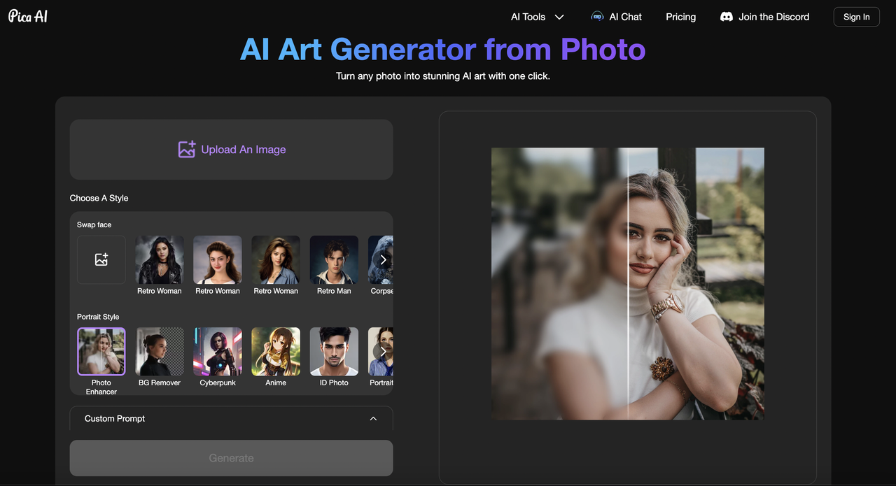 Anime AI Generator from Photos App - Pica AI