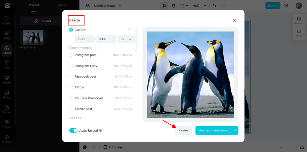 The best way to compress image losslessly - Using CapCut