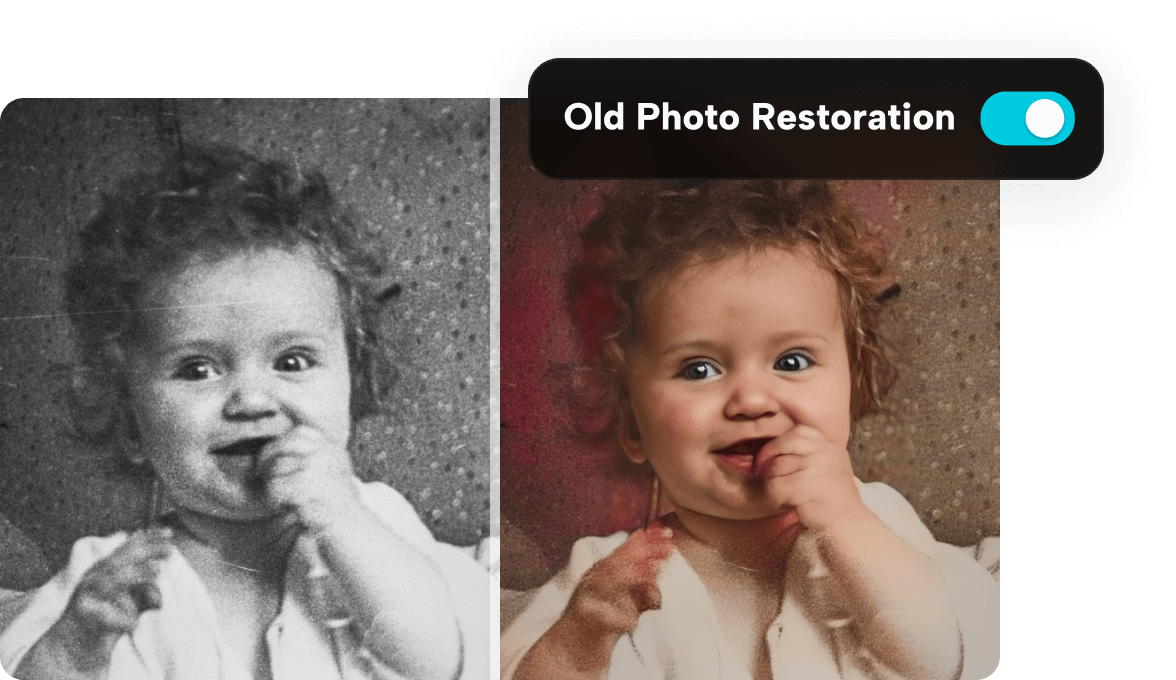 AI restoring old photos