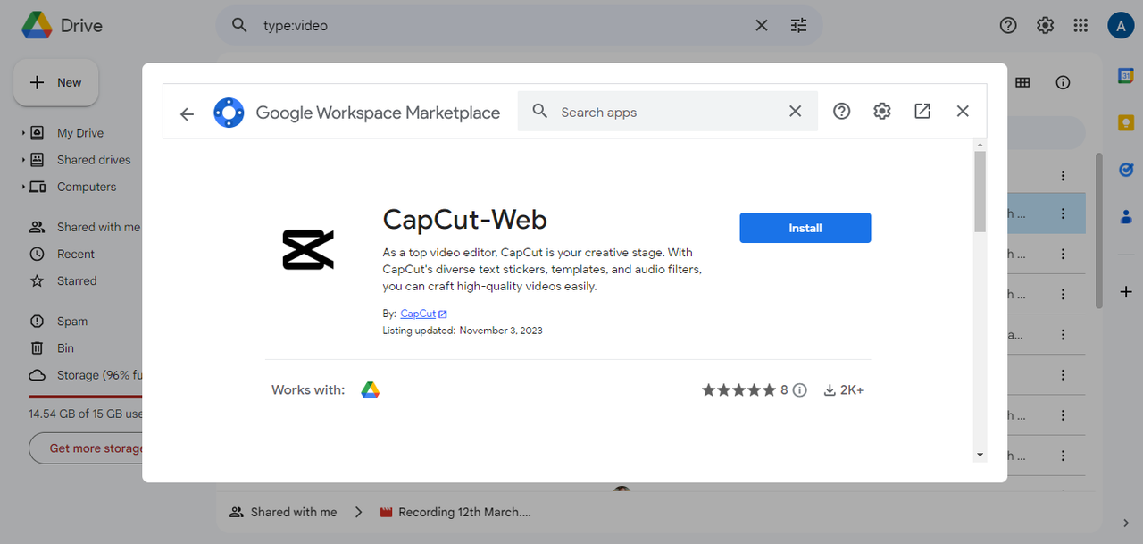 launch CapCut-Web