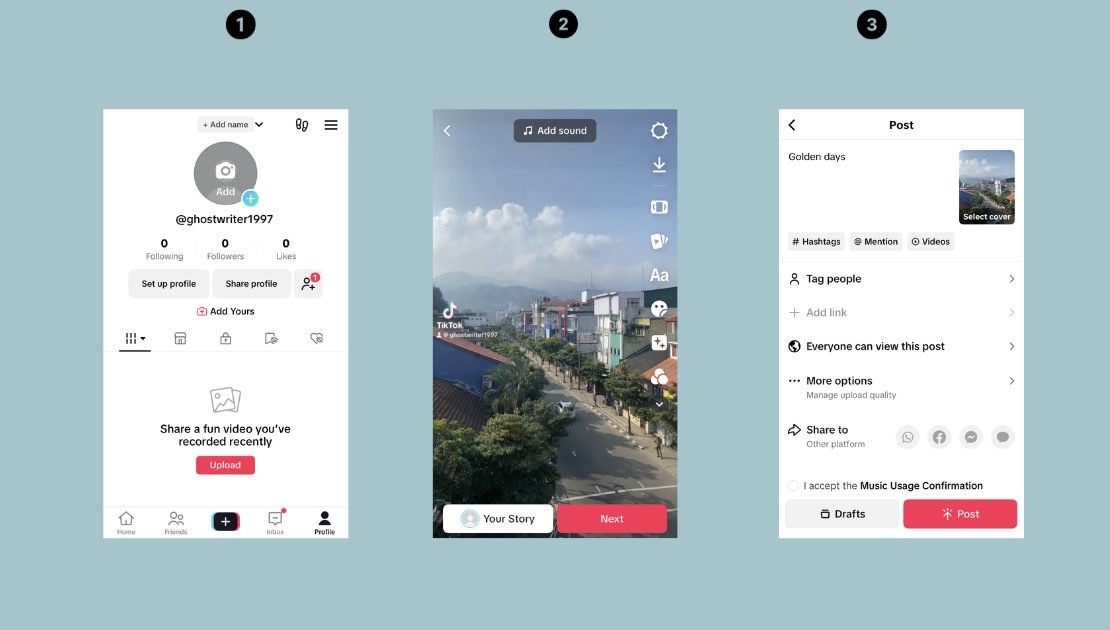 Publish your video to your TikTok profile