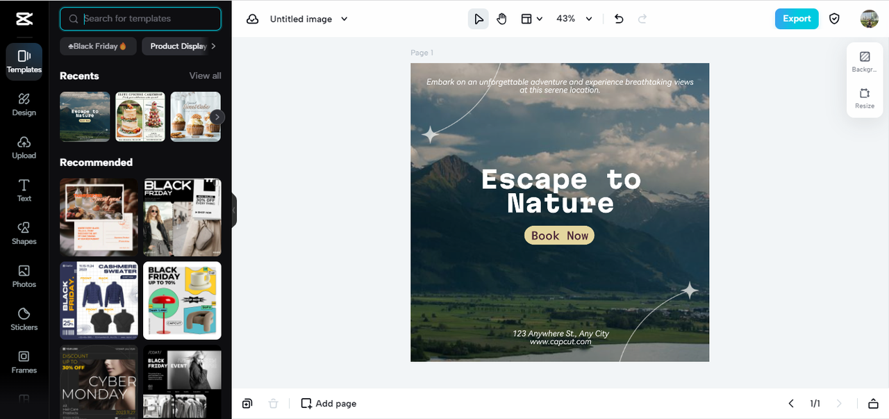 Free your creativity with diverse online templates