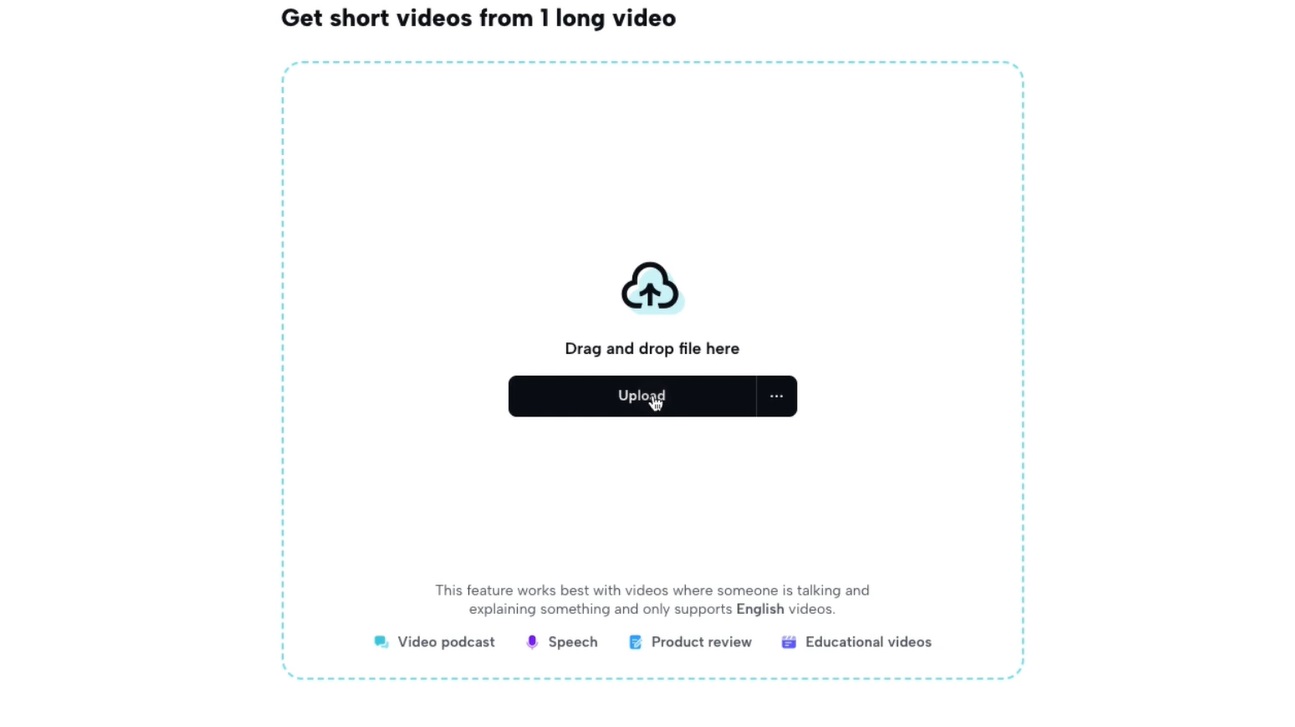 Launch CapCut and upload your video