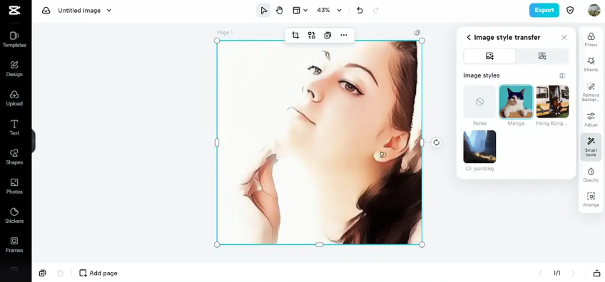 Convert your pics into various styles