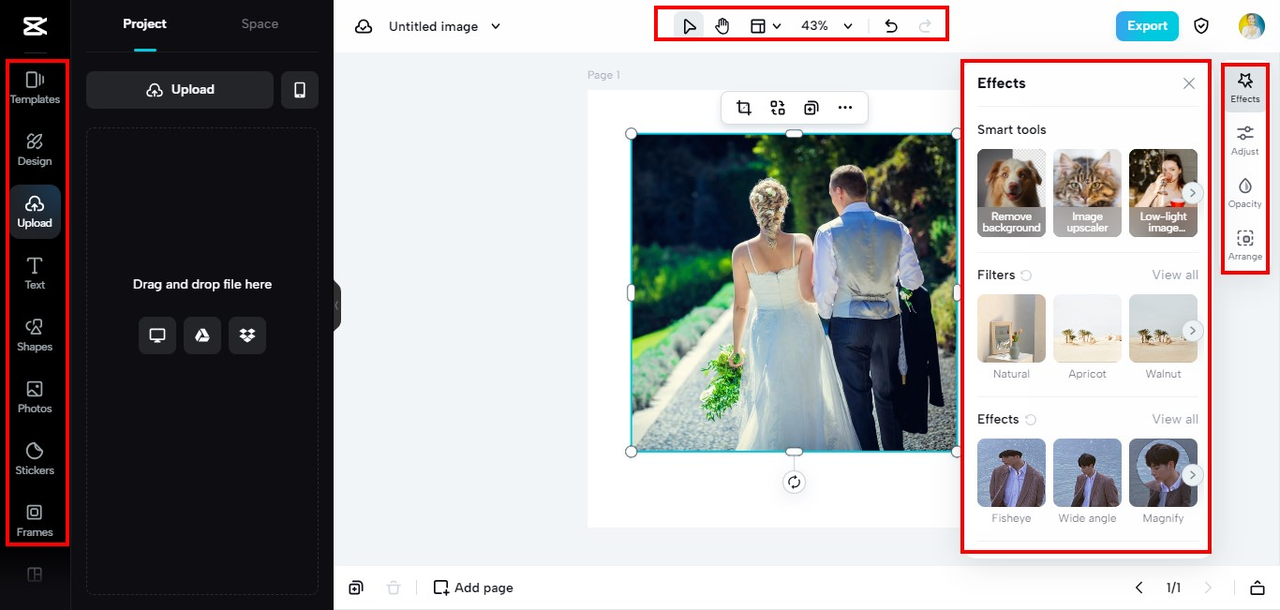 capcut wedding photo editor