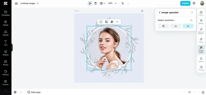 Raise your blurry image resolution with the image upscaler