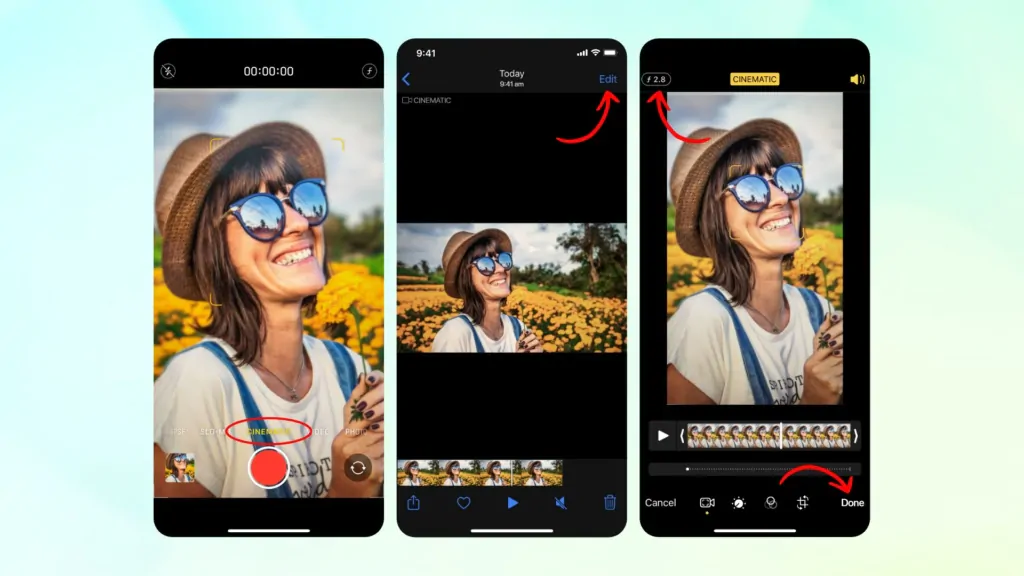 Steps to blur videos with iPhone 