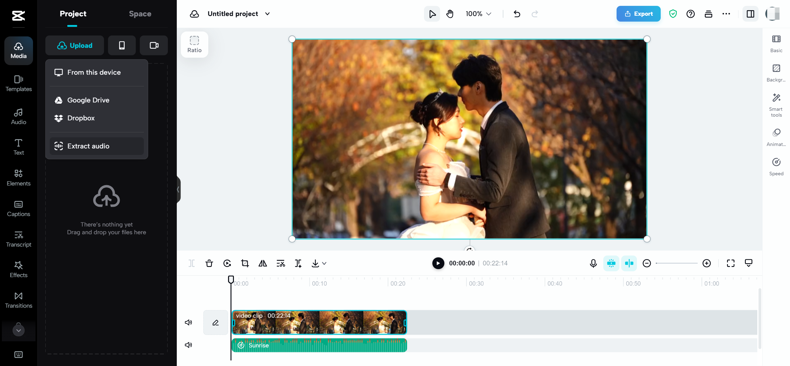 The ultimate solution to extract audio from video: CapCut online video editor 