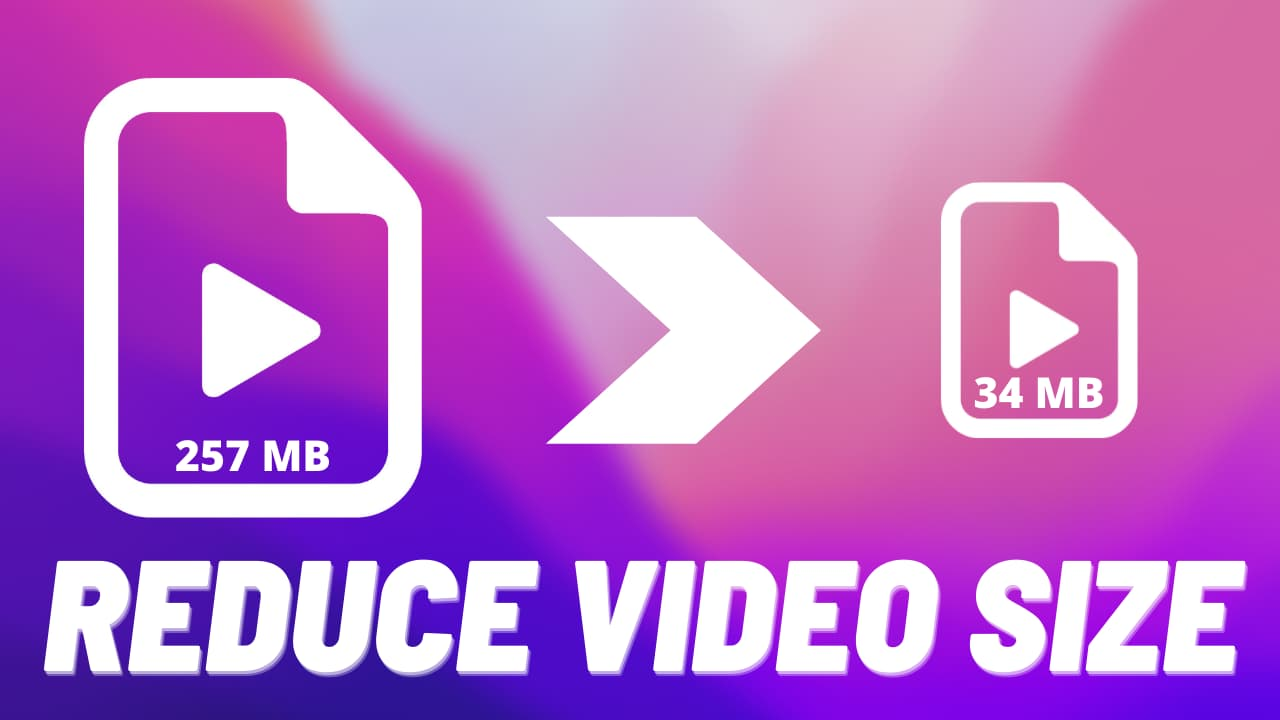 Resize files to lower MB on video