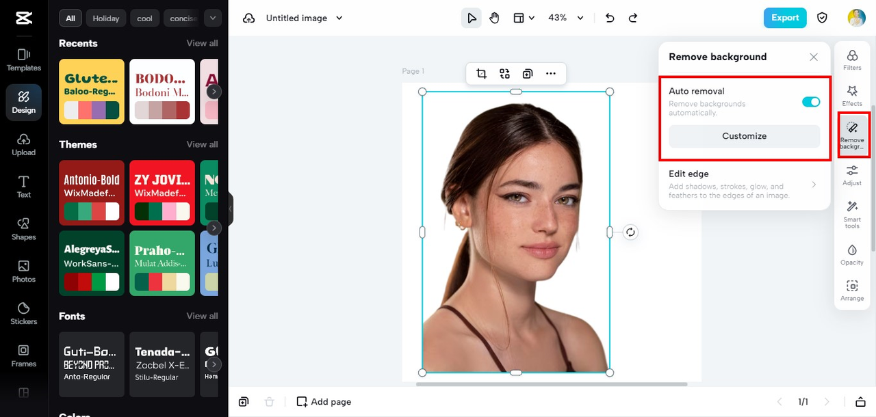 How to add name and date in photos online with capcut
