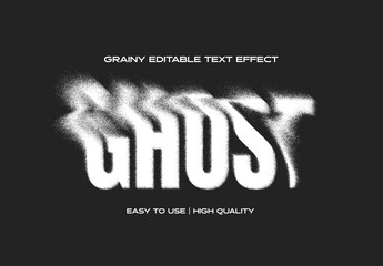 Spooky, ghostly font effect