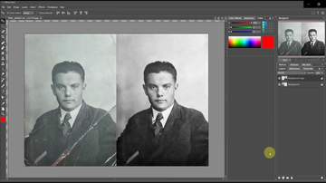 Adobe Photoshop's old photo restoration interface