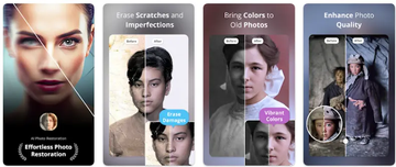 Face Restore's old photo restoration interface