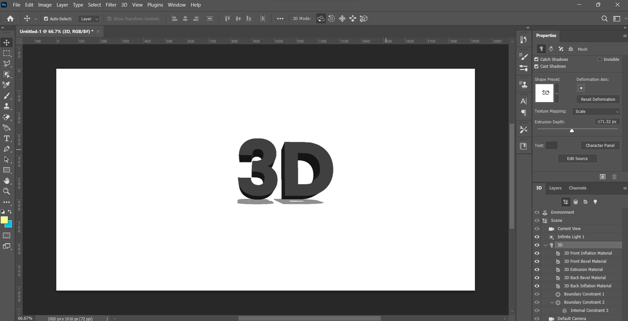 3D extrusion