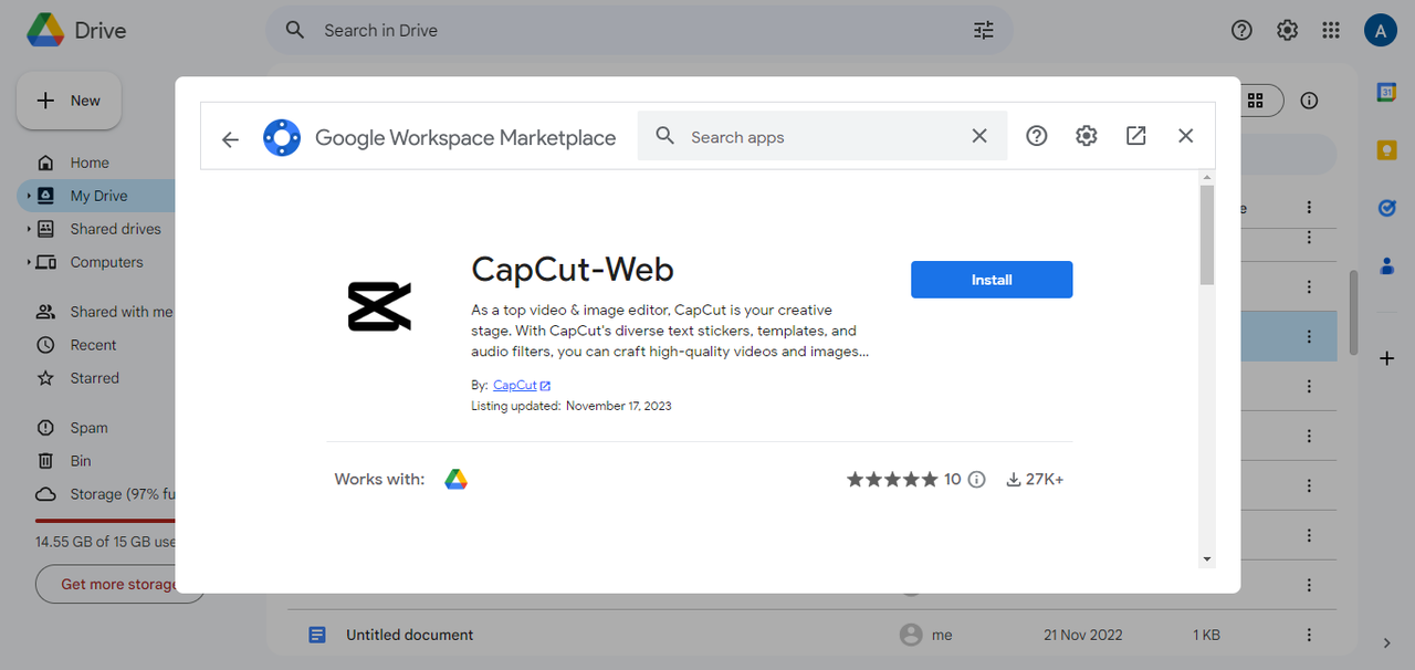 CapCut-Web extension