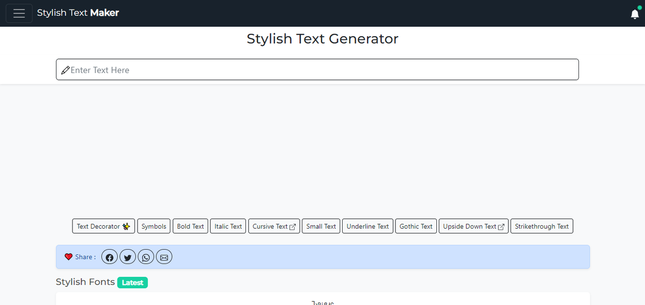 Stylish text maker