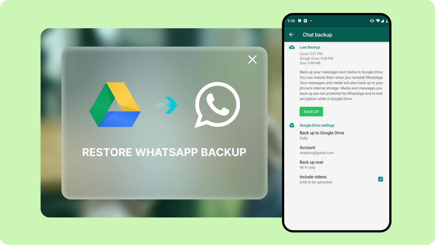 Cari Sandaran WhatsApp di Google Drive - Petua dan Trik Pakar