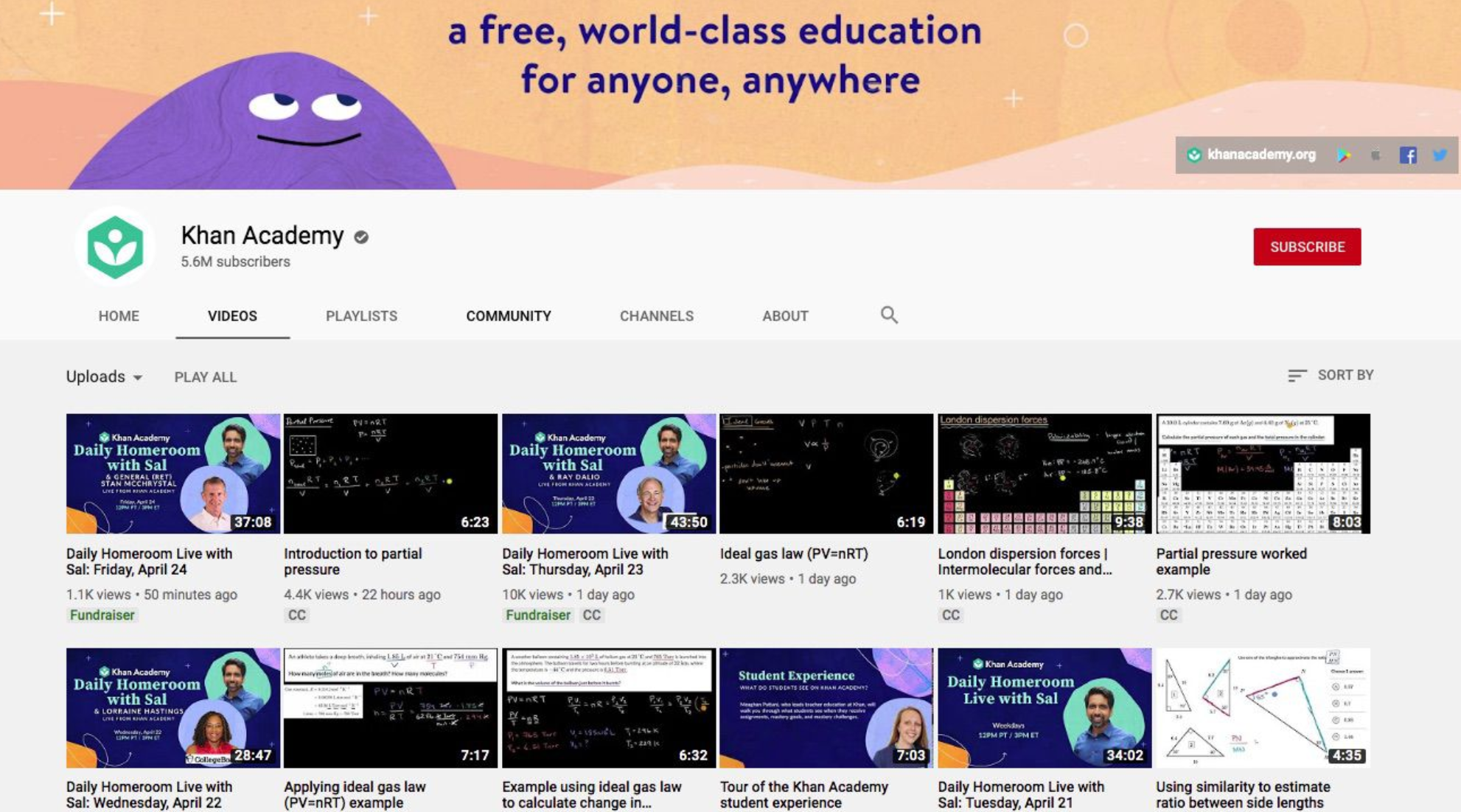 6 famous learning channels on YouTube 