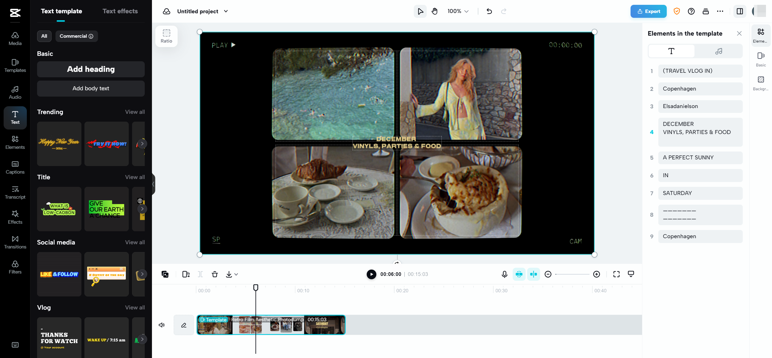 CapCut online MP4 video editor