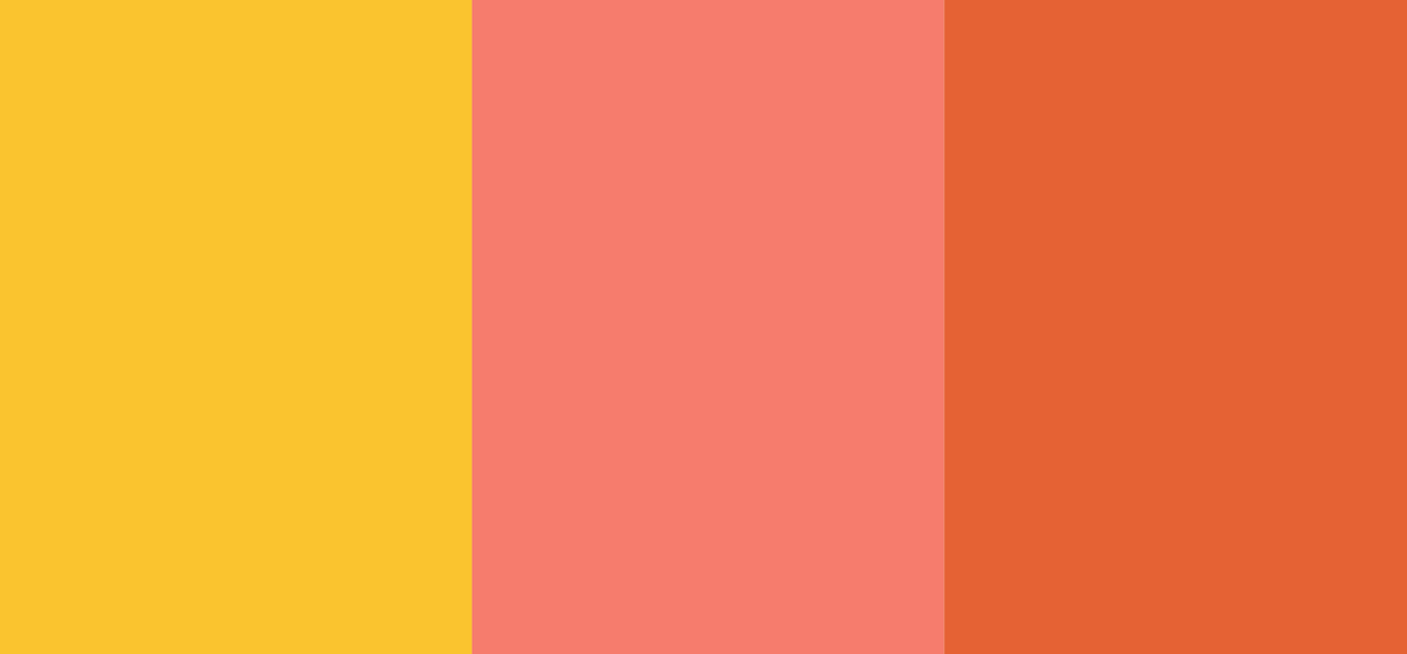 Warm spring color palette