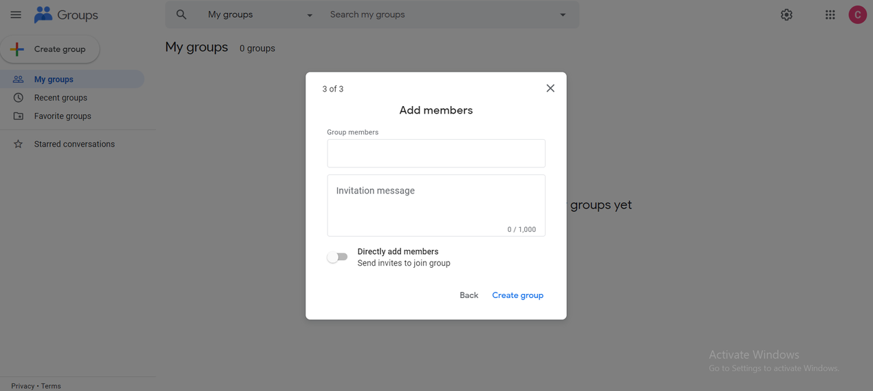 Add members to Google Group