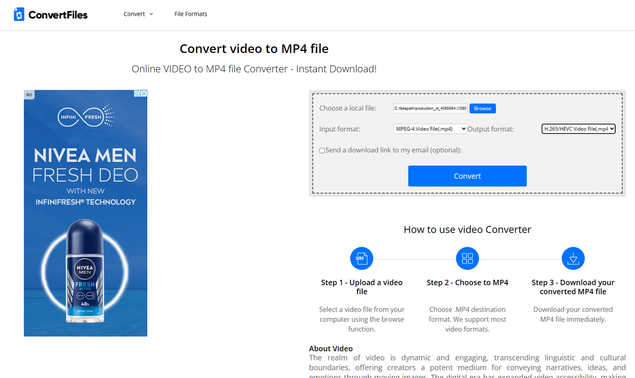 How to convert MKV to MP4 with ConvertFiles MKV to MP4 converter freeware.
