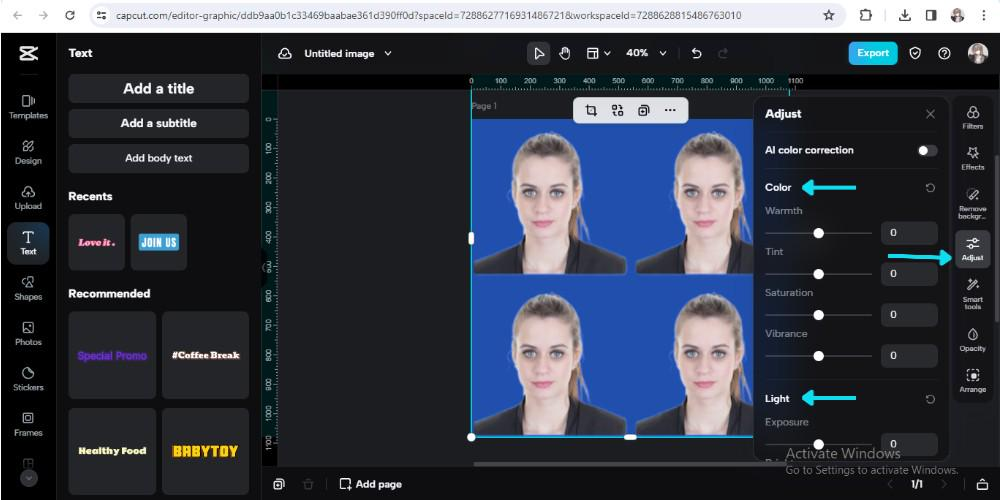 intelligent calibration of picture color