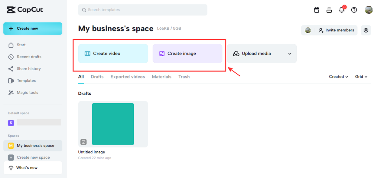 Create video or image