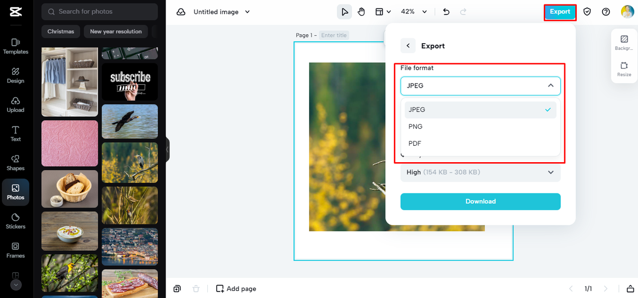 multiple export formats