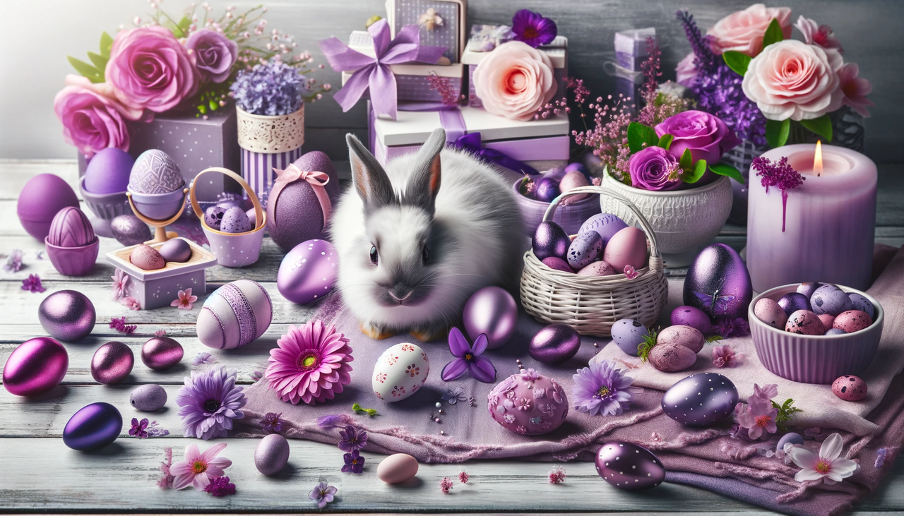 Purple Easter theme