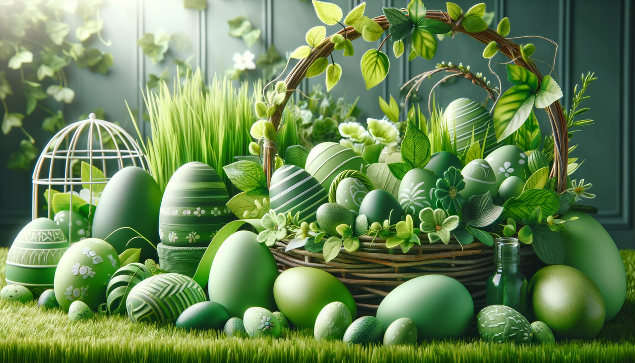 Green Easter theme