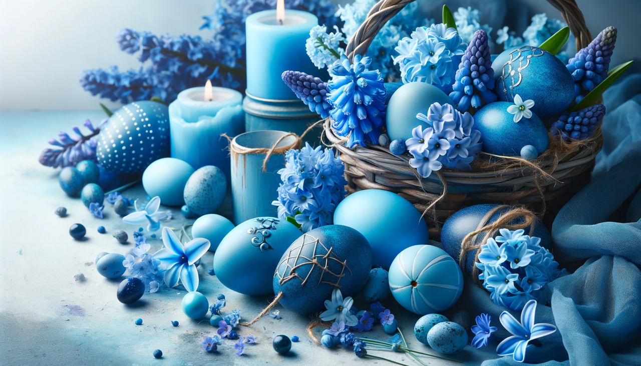 Blue Easter theme