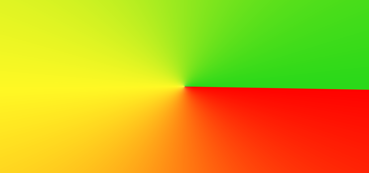 red, yellow, and green conic gradient