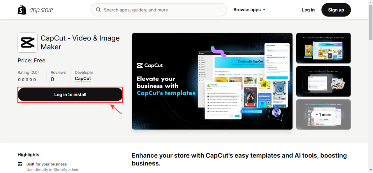 Install CapCut - Video & Image Maker