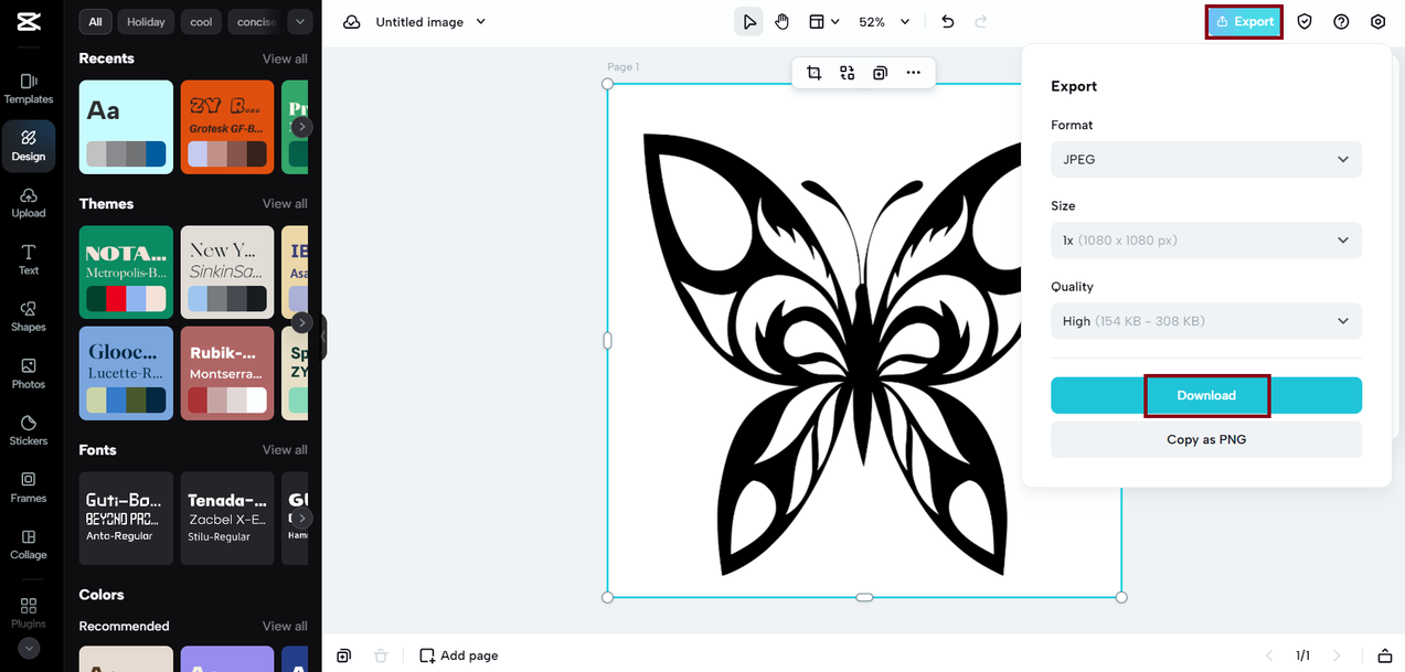 Export the cropped SVG image