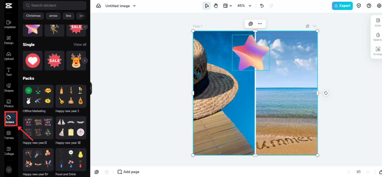 Adding stickers to your Instagram grids