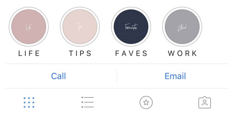 Simple Instagram highlight covers