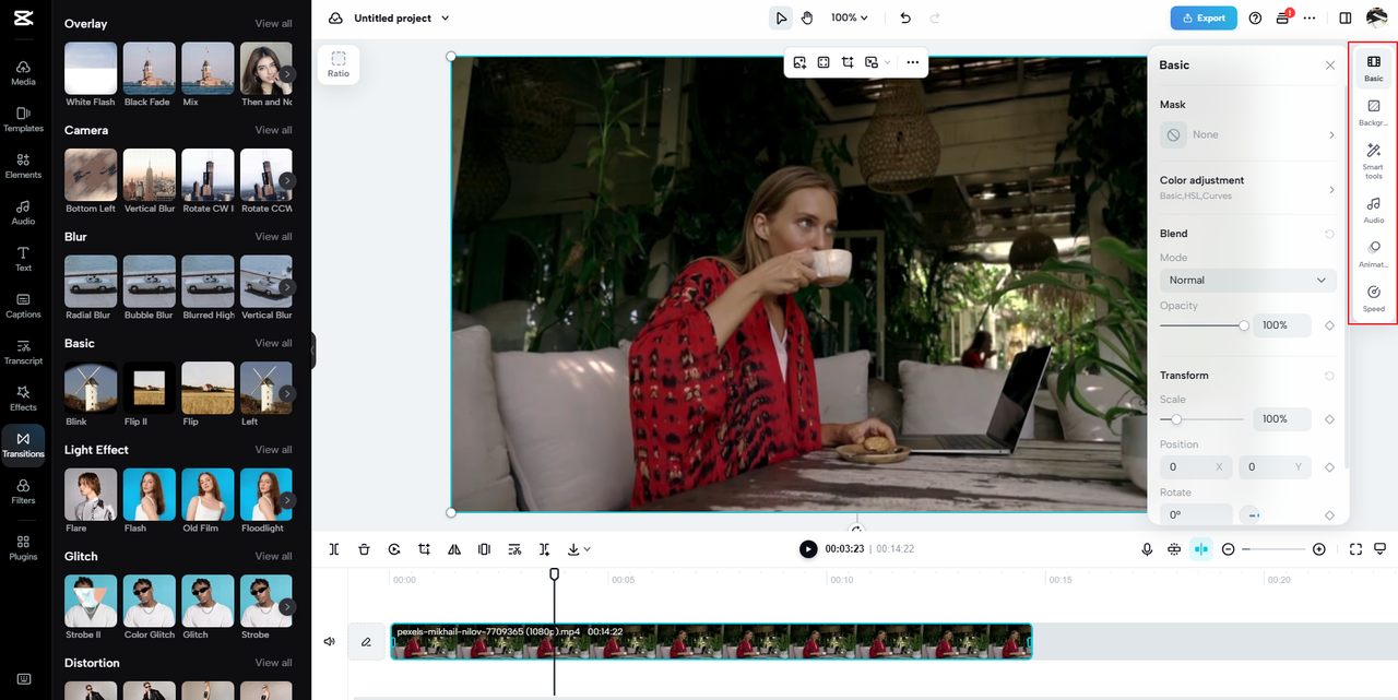 advanced video editing features on CapCut web editor to improve your Google Drive app videos.