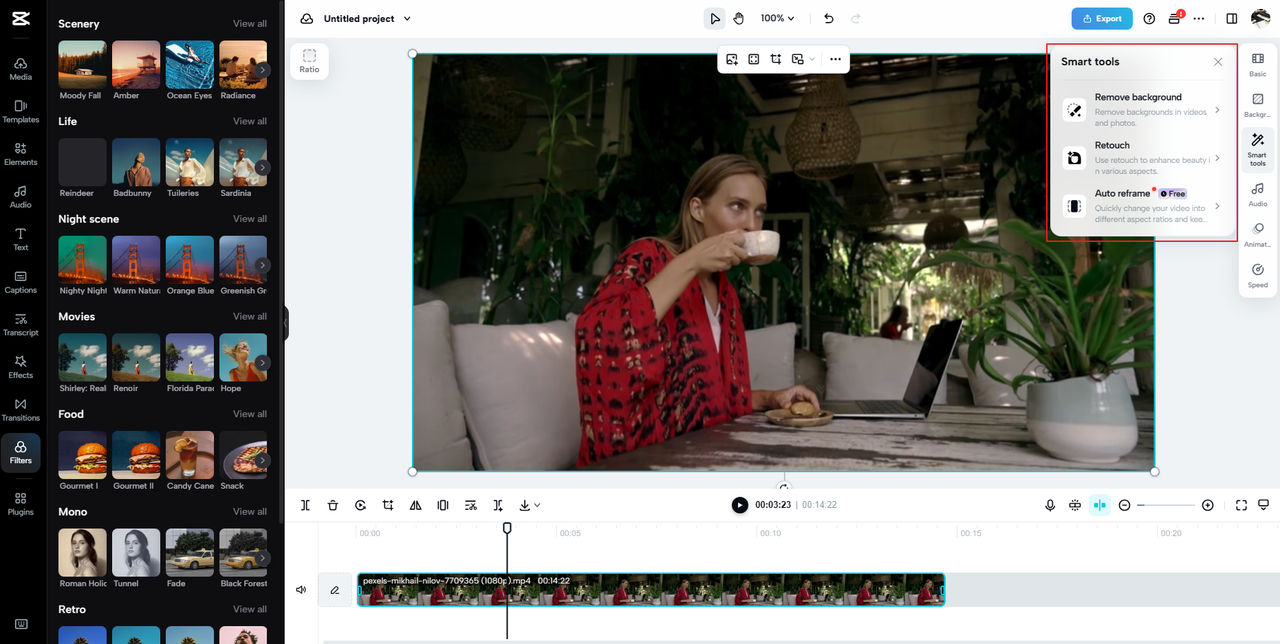 smart AI-powered features to edit your Google Drive app videos on CapCut web video editor