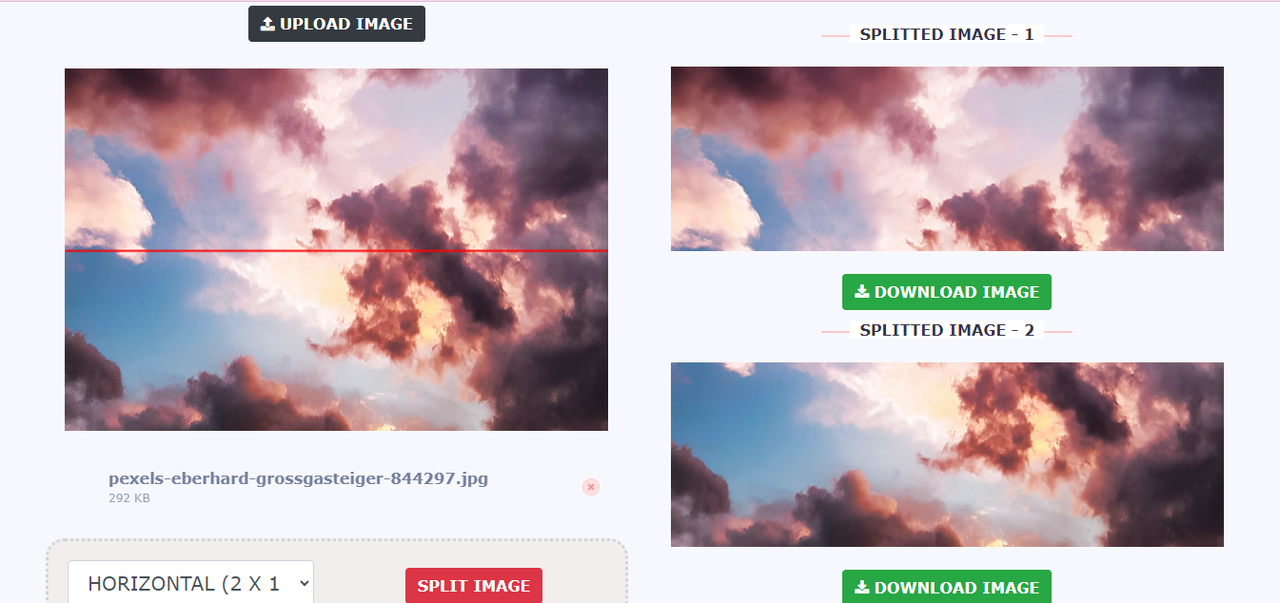 IMAGEONLINE grid customization options